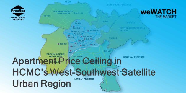 New Apartment Price Ceiling in Ho Chi Minh City’s West-Southwest Satellite Urban Region